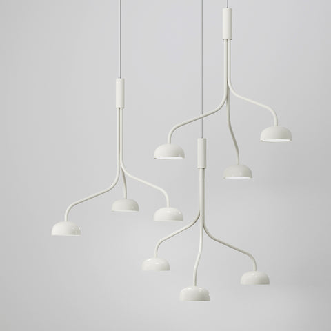 Curve Cluster Single Large Metal D300 Pendant