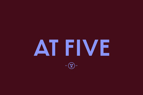 At Five logo showcasing its bold and dramatic brand identity.
