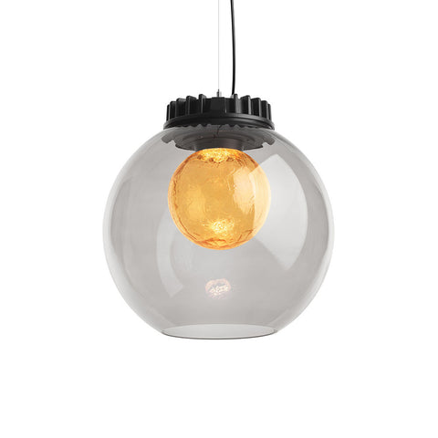 City Globe Gray Shade Pendant