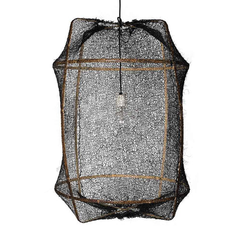 Z1 Black Sisal Net Pendant