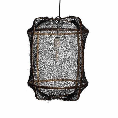 Z5 Black Sisal Net Pendant